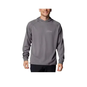 Columbia Black Mesa Waffle Knit Hoodie Sweatshirt Men's Gray