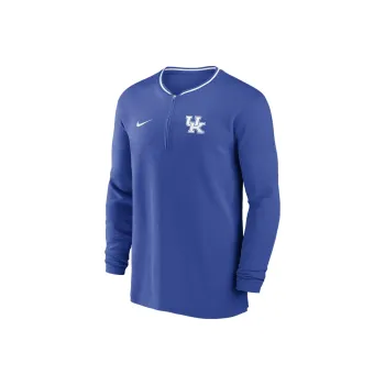 Nike Kentucky Wildcats Sideline Coach Men's Nike Dri FIT College 1/2 Zip Long Sleeve Top