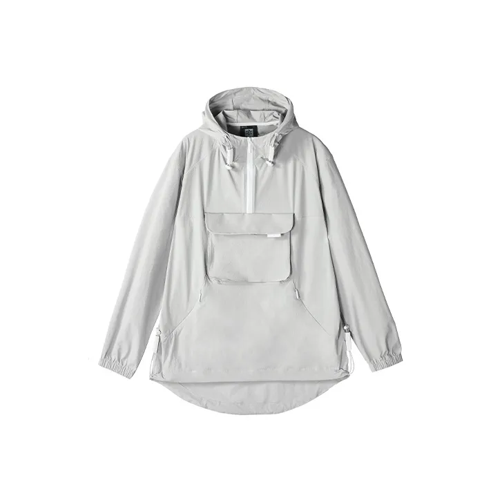 NORVINCY Outerwear Trendy Half Open Collar Hoodie Unisex-3