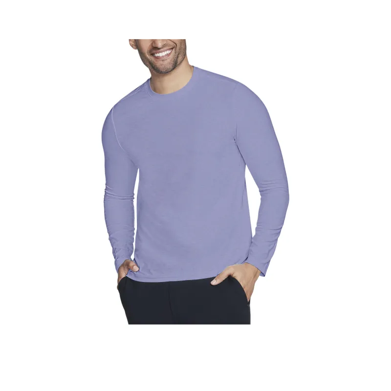 Skechers GO DRI All Day Long Sleeve T-Shirt Men's Purple-0