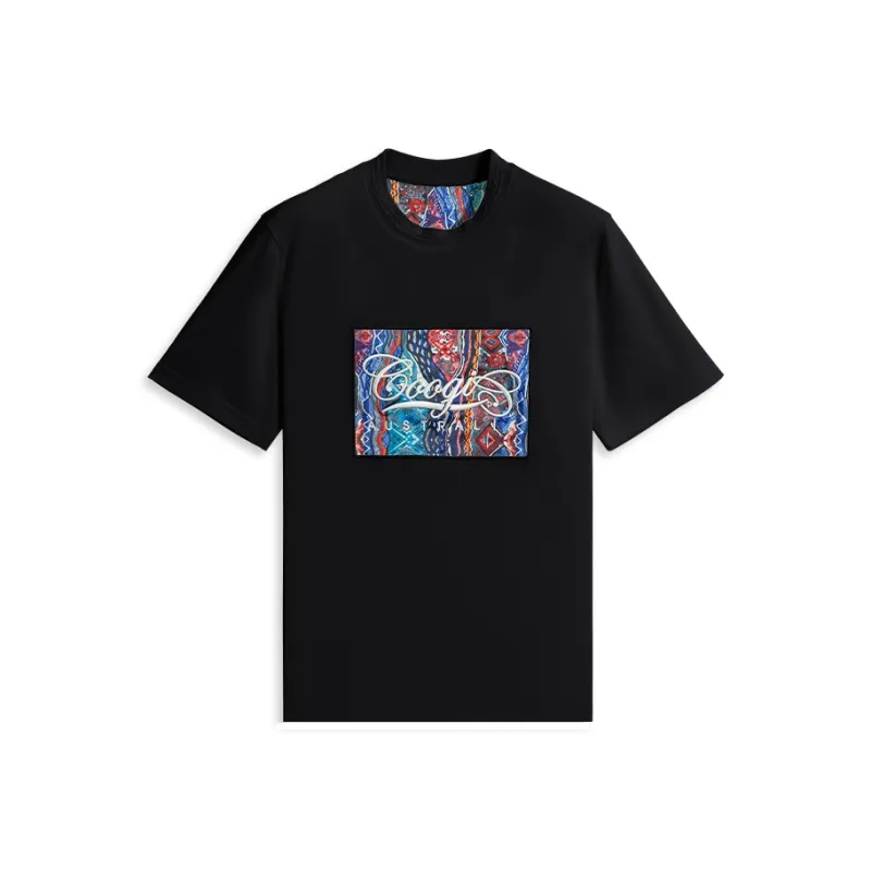 COOGI Gourd Pattern Letter Print Men's Plus Size Short-Sleeved T-Shirt Unisex Black White 6 Colors Cooling Craft-6