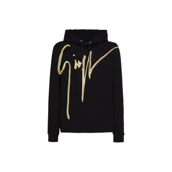 Giuseppe Zanotti Embroidered logo Cotton Hoodie