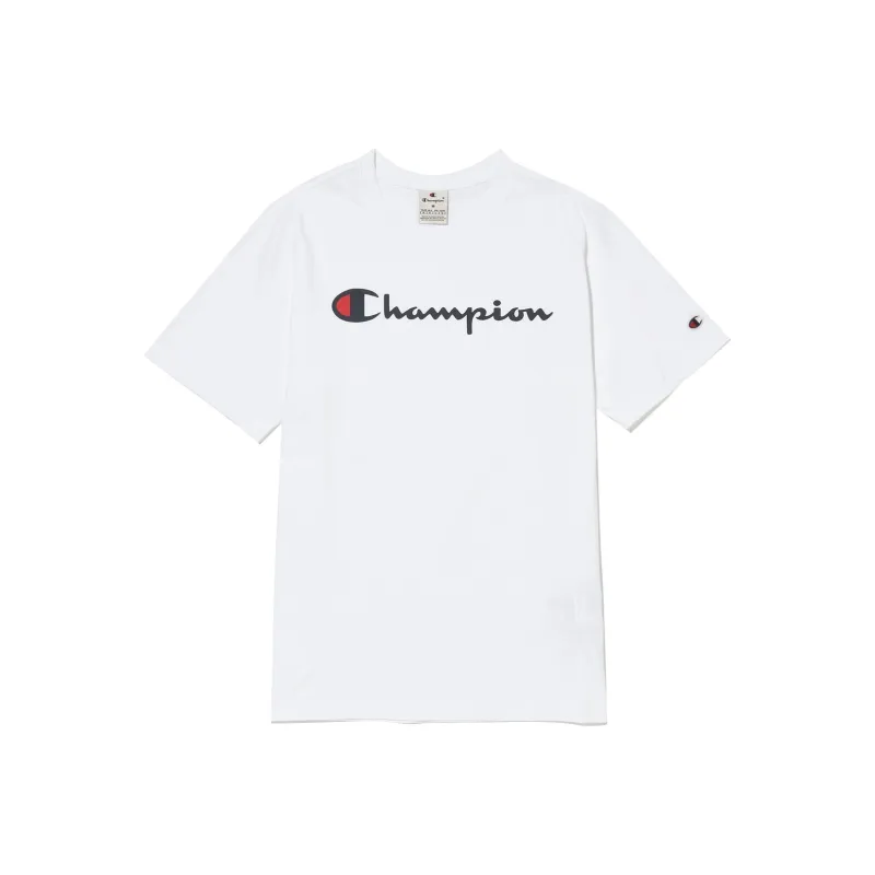 Champion T Shirts Unisex White-0