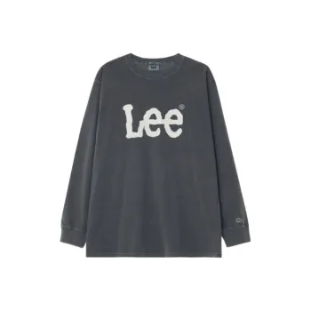 Lee T Shirt Unisex Charcoal Gray