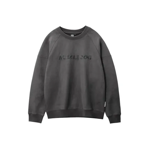 Muscle Dog Sweatshirt Unisex Pink