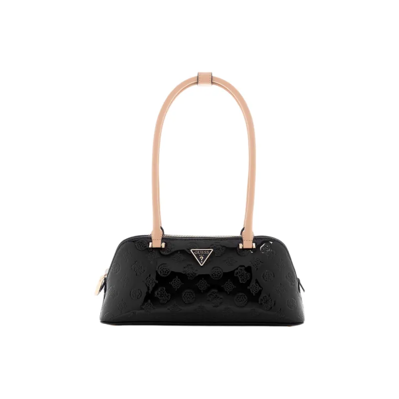 GUESS Artificial Leather Shoulder Bag Women's Black-0