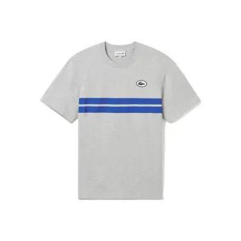 LACOSTE T Shirt Men's Silver Gray