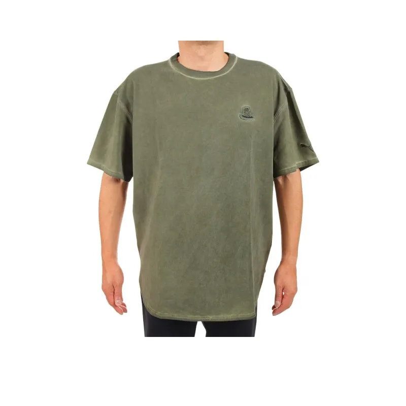 PUMA T-Shirts Men Olive Green-0
