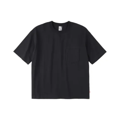 첨스 블랙 남녀공용 티셔츠