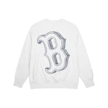 MLB Boston Red Sox Sweatshirts Unisex Light Gray