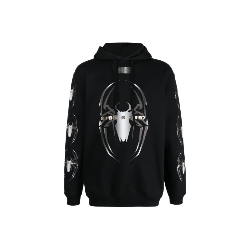 VTMNTS Spider print Drawstring Hoodie-0