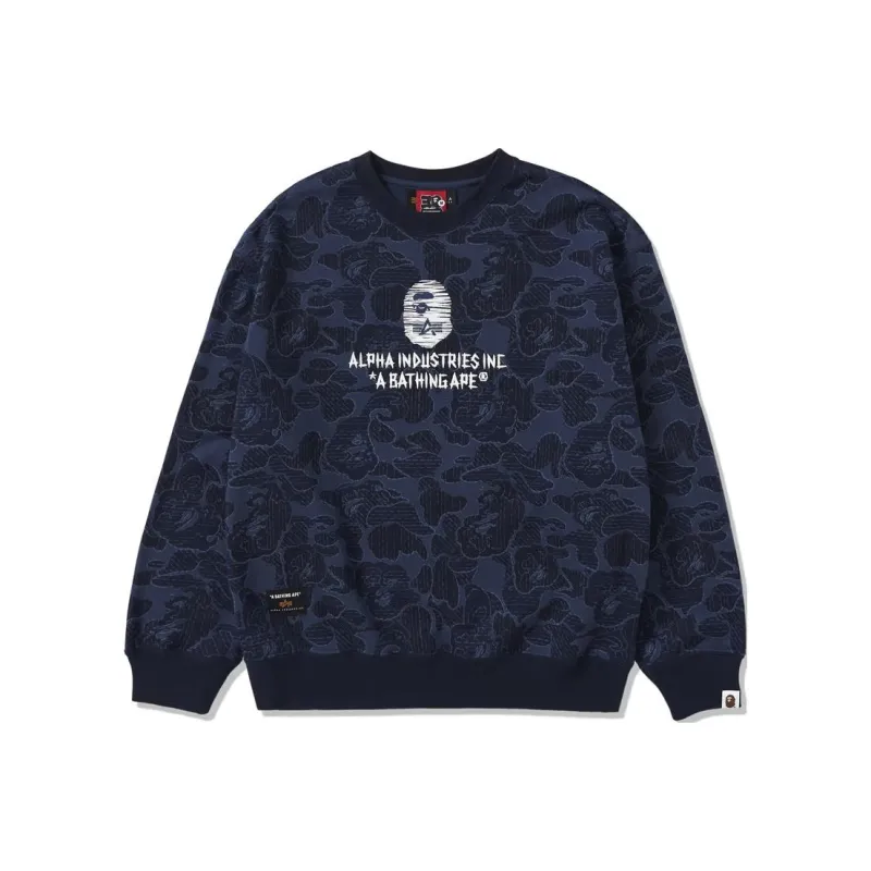 Bape X Alpha Industries Crewneck Sweater-2