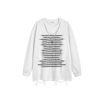 FONDLOOK Long Sleeved T Shirts Unisex