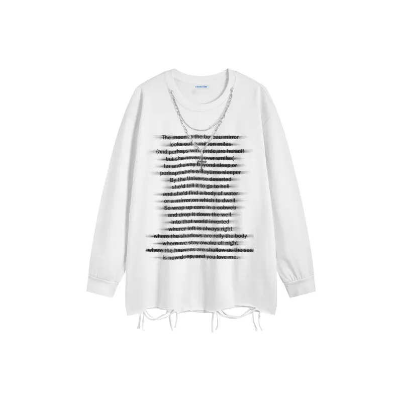 FONDLOOK Long Sleeved T Shirts Unisex-2