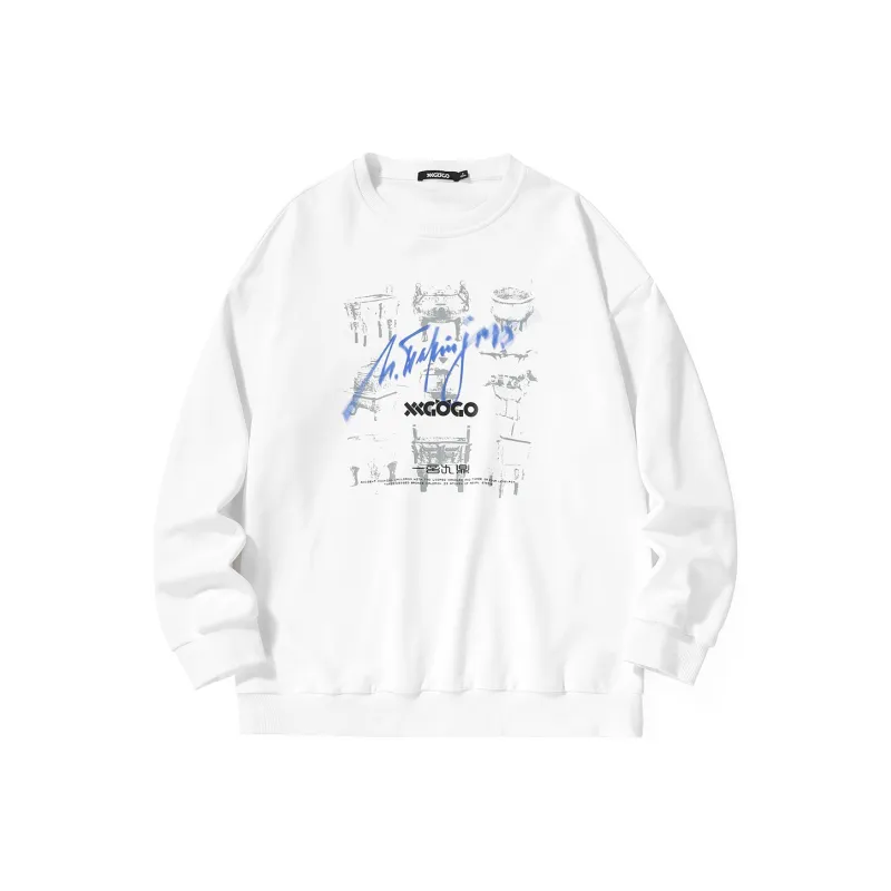 XXGOGO Sweatshirts Unisex White-0
