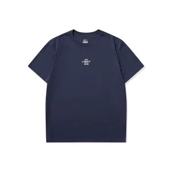 Erke Comprehensive Training Collection Sports Lifestyle Collection T Shirt Men's Reef Blue