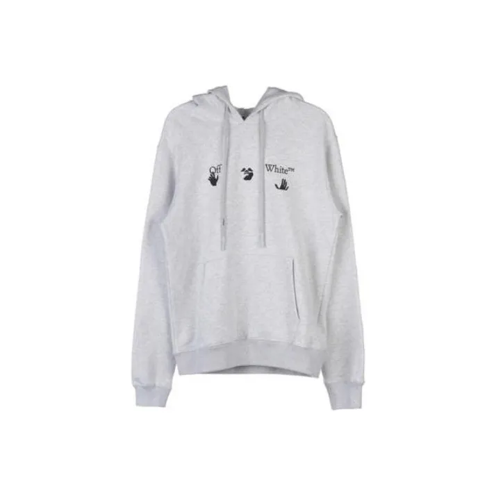 OFF-WHITE Printed Logo Cotton Hoodie-0