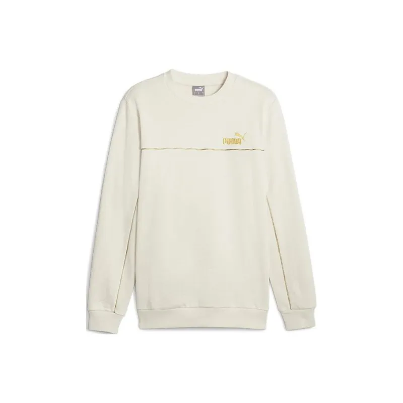 PUMA ESS Sweatshirts Men Ecru-0