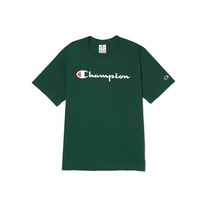 Champion T Shirt Unisex Dark Green-0