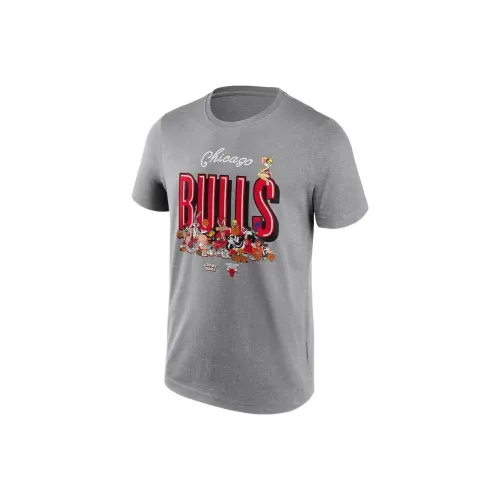 NBA Chicago Bulls Looney Tunes All Character T-Shirt Men's Gray