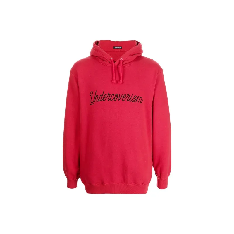 UNDERCOVER Cursive Logo print Hoodie-0