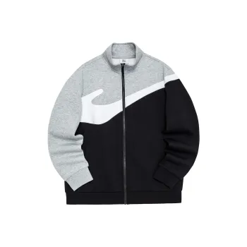Erke Stand Collar Cardigan Sweatshirt Spring Fall Men's Bright Light Heather Gray