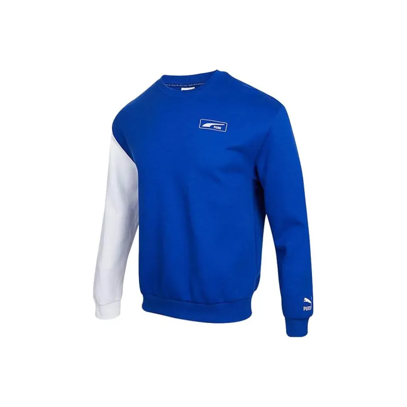 PUMA Sweatshirts Men Blue White-0