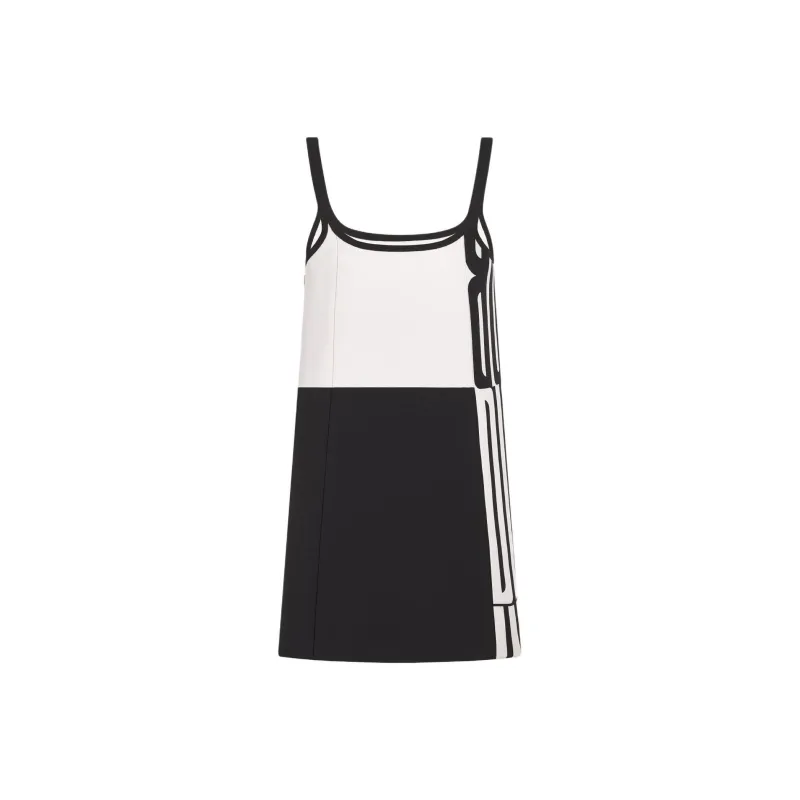 DIOR SS25 Slip Dress Women's Black White-1