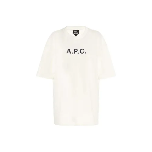 A.P.C Logo Printed Crewneck T Shirt