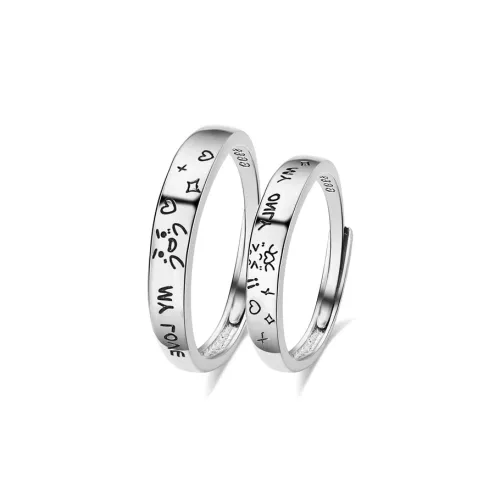 Muyan S999 Fine Silver Rings Unisex