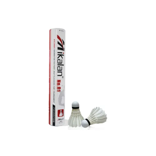 MIKALAN 12 Pack Goose Feather Shuttlecocks