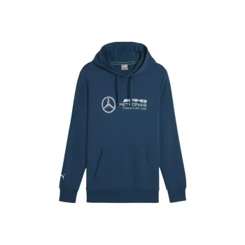 PUMA Mercedes AMG Petronas Motorsport Men's ESS Hoodie Sweatshirt Men's Blue