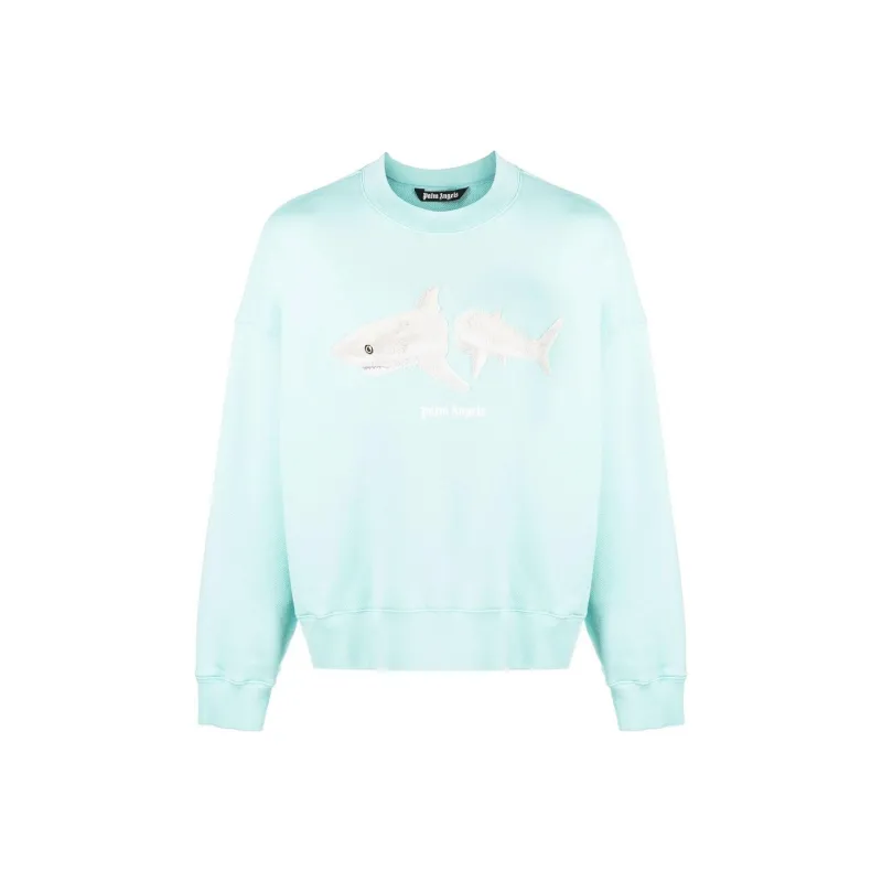 PALM ANGELS Shark Crewneck Sweater-0