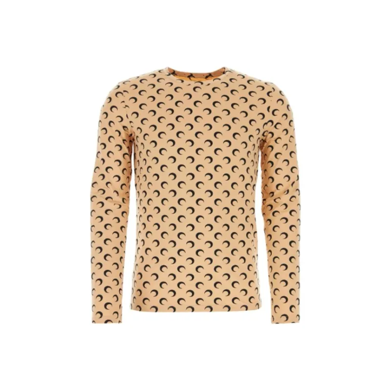 Marine Serre Moon Printed Long Sleeved T Shirt-0