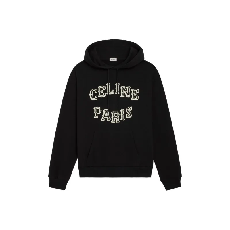 CELINE Loose Embroidered Hoodie-0