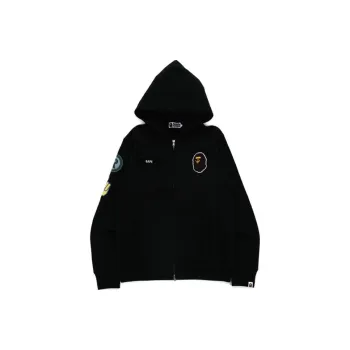 Bape Military Patch Heavy Weight Zip Hoodie
