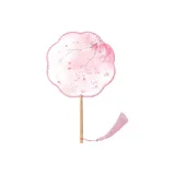 Floral Feather[Traditional Chinese Style Semi-Transparent Round Fan]