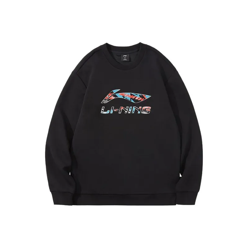 LiNing Sweatshirt Men's Black/Bright Neon-0