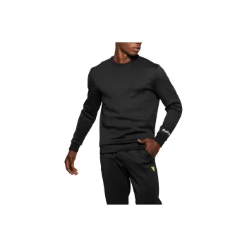 GUESS Eco Quincie Crewneck Sweatshirt Sweatshirt Men's Black
