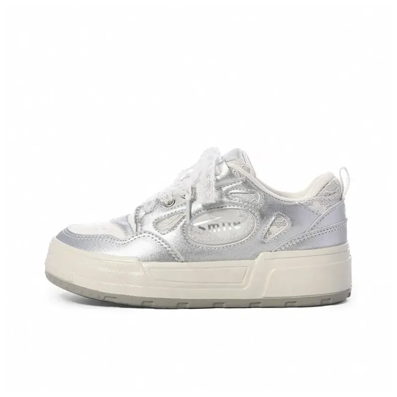 Circle Small Coverage Abrasion Resistant Lightweight Low Top Skateboard Shoes Women's-6