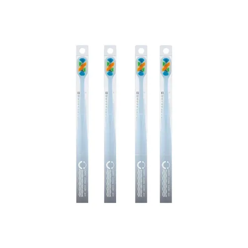XIAONIULIXIANJI [4-Pack]Adults Thousand-Fiber Toothbrush Toothbrush Soft Bristles Independent Packaging