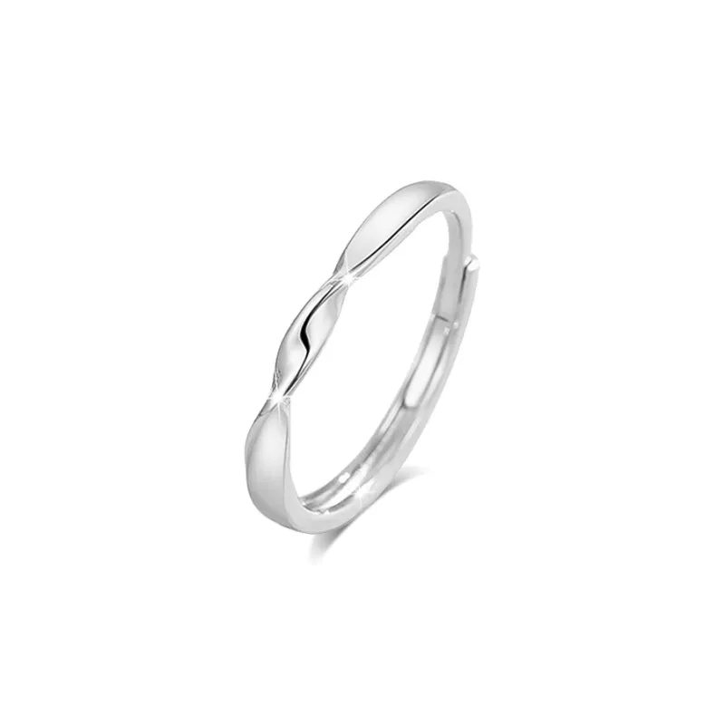 BLANK IN BLANK Sterling Silver Rings Unisex-5