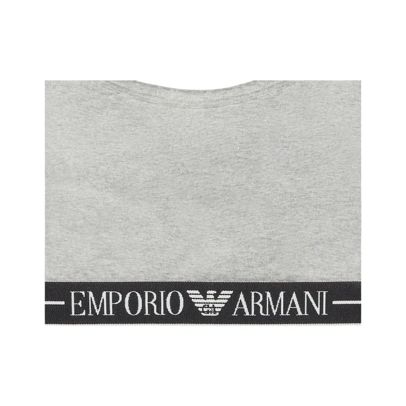 EMPORIO ARMANI Asv Organic cotton Bralette With Logo Underband-1
