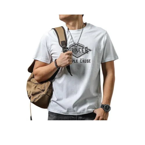 Seasonal Words T-Shirt Men's White