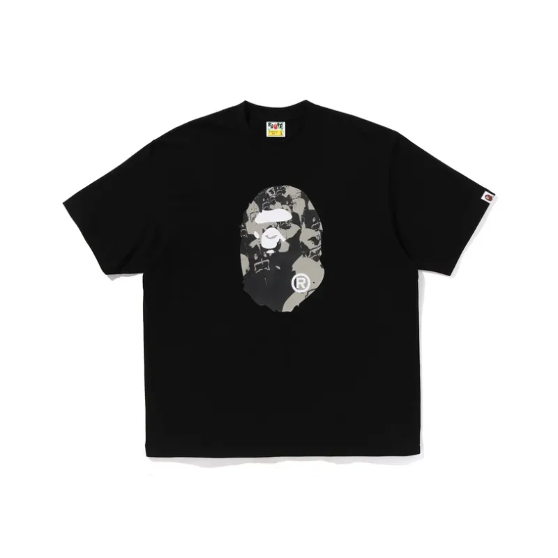 Bape X Clot Camo Ape Head T Shirt-0