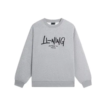 LiNing Sports Life Collection Sweatshirt Unisex Heather Gray B