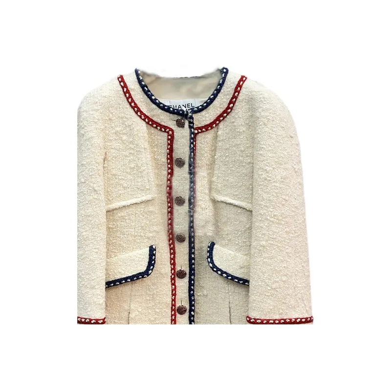 CHANEL 18 Fall And Winter Jackets Coats Women's Beige-3