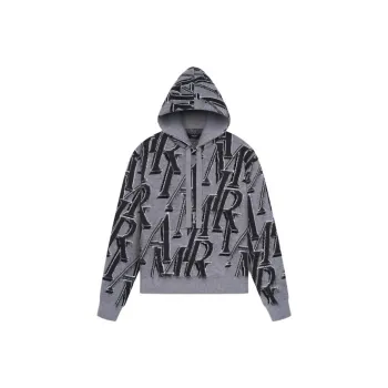AMIRI Amiri Repeat Hoodie Sweatshirt Men's Gray