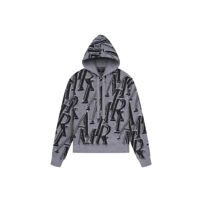 AMIRI Amiri Repeat Hoodie Sweatshirt Men's Gray-0