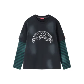 SPRAYGROUND Long Sleeved T Shirts Unisex Black